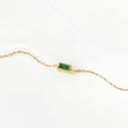 Emerald bracelet with baguette - Graazie