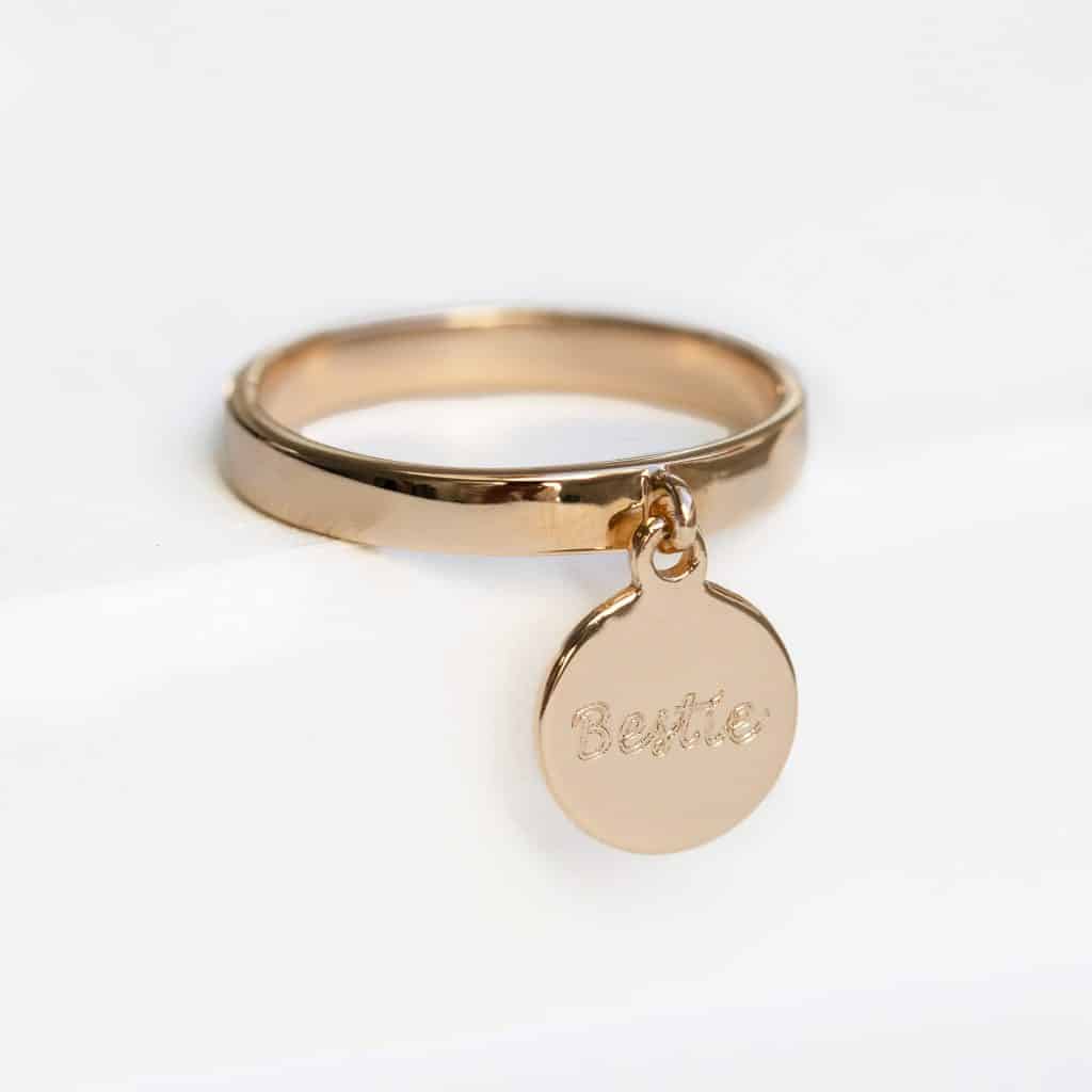 Bague Lettrine - à personnaliser / graver