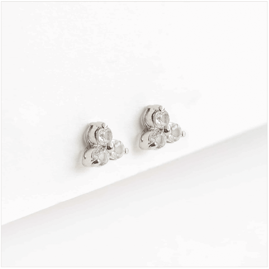Puces trio topazes véritables - Enfant