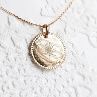 Necklace to personalize / engrave, le Palmier