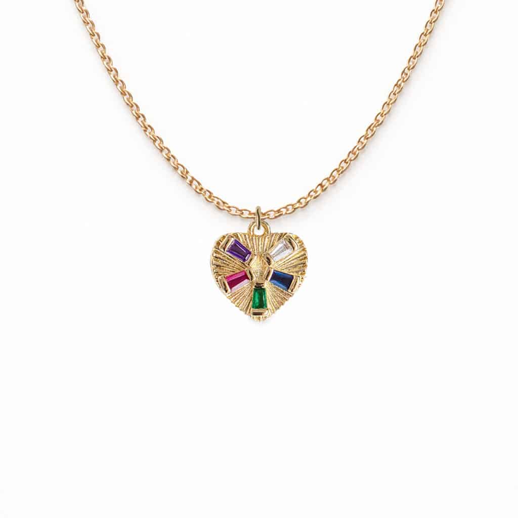 Collier Pendentif Coeur Précieux