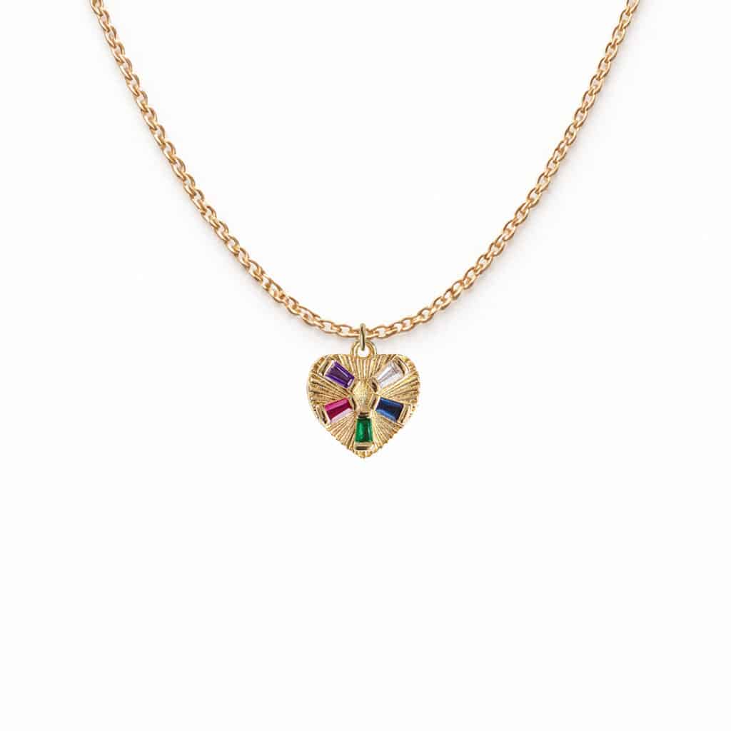 Collier Pendentif Coeur Précieux