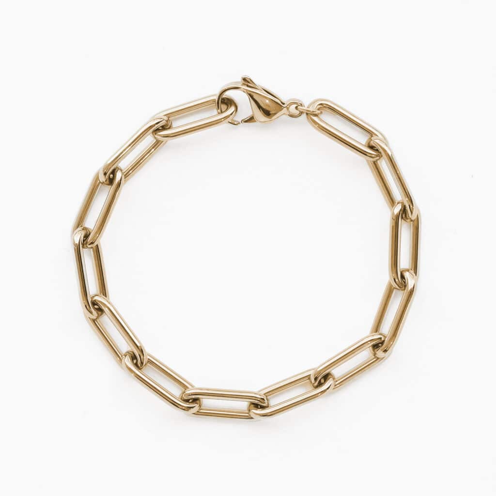 Bracelet Maille Trombone Large