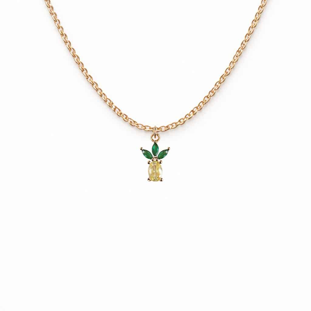 Collier Pendentif Ananas