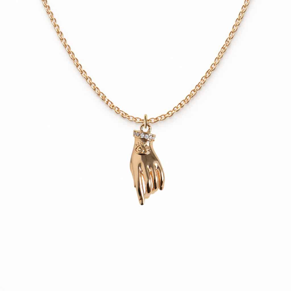 Collier Pendentif Main Porte-Bonheur
