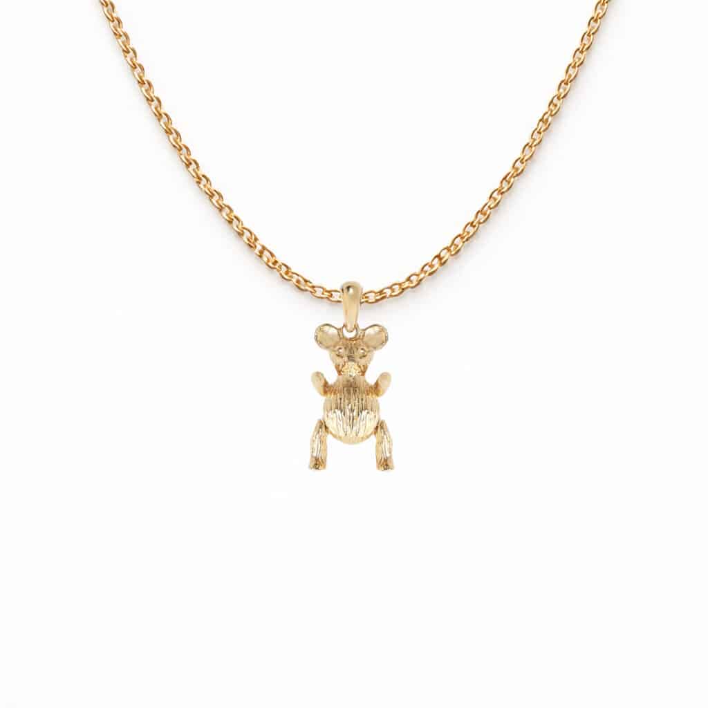 Collier Pendentif Ourson Articulé - Enfant