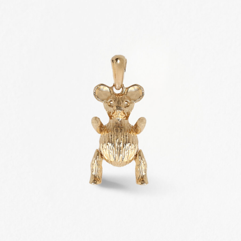 Collier Pendentif Ourson Articulé - Enfant