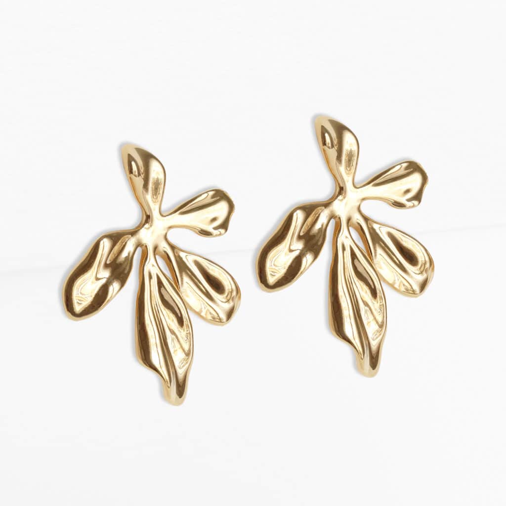 Boucles d'oreilles fleurs étoilées