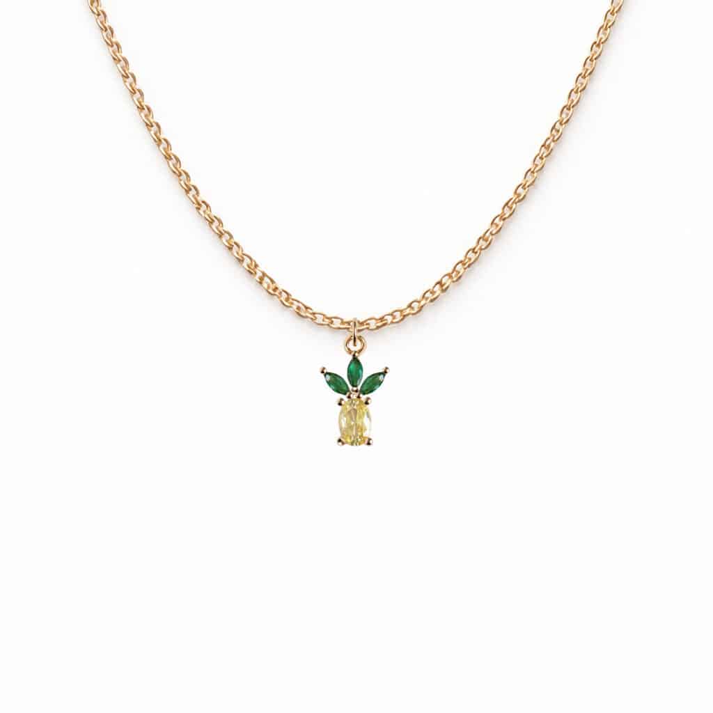 Collier Pendentif Ananas