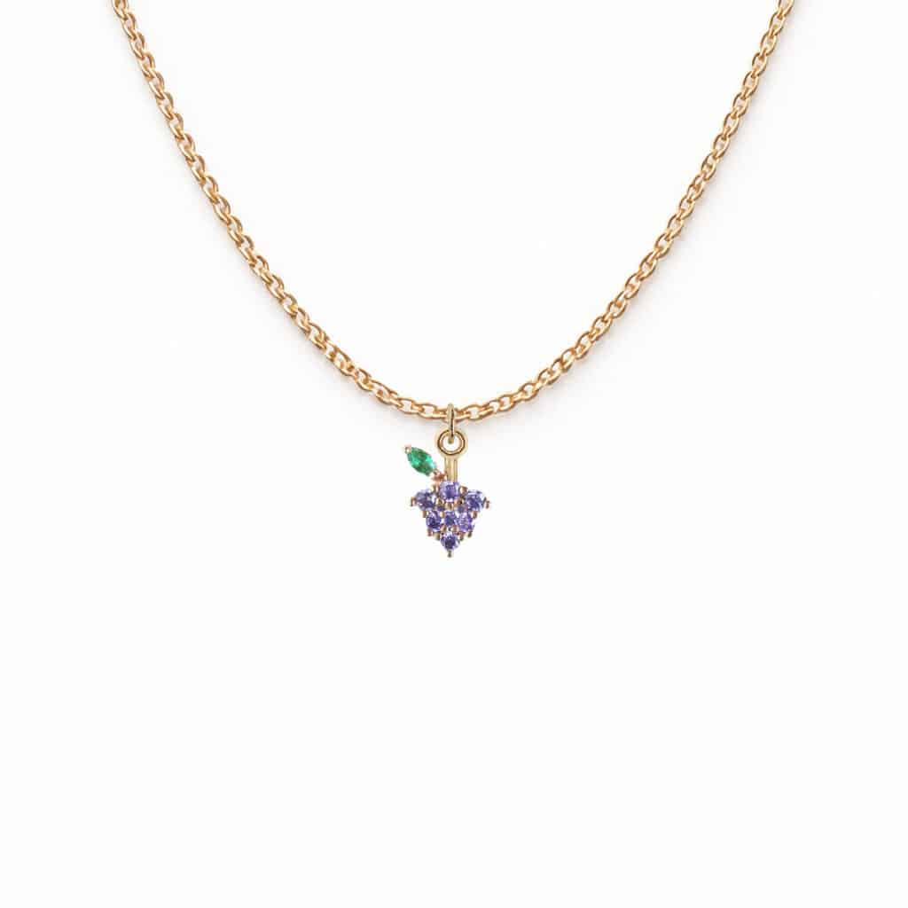 Collier Pendentif Raisin