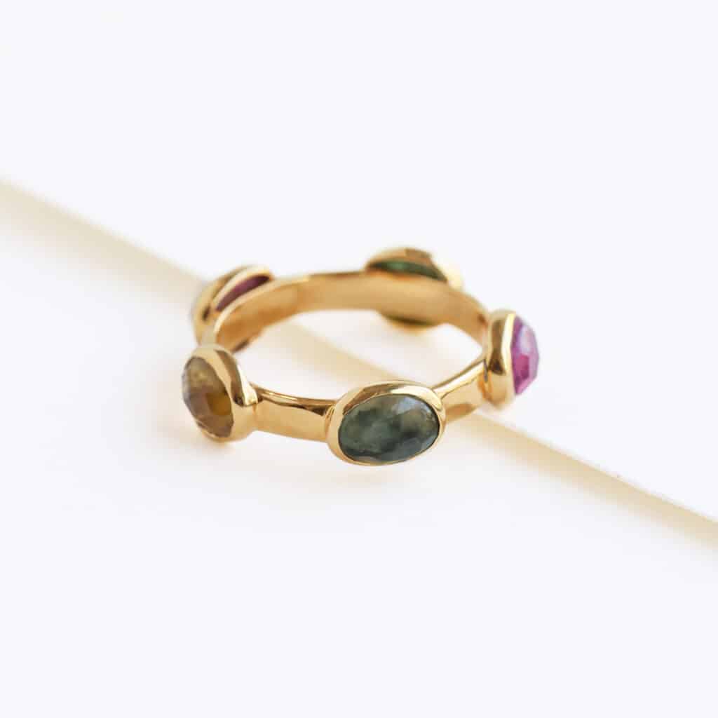 Bague tourmalines véritables