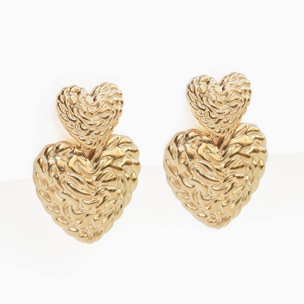 Boucles d'oreilles Coeurs Baroques