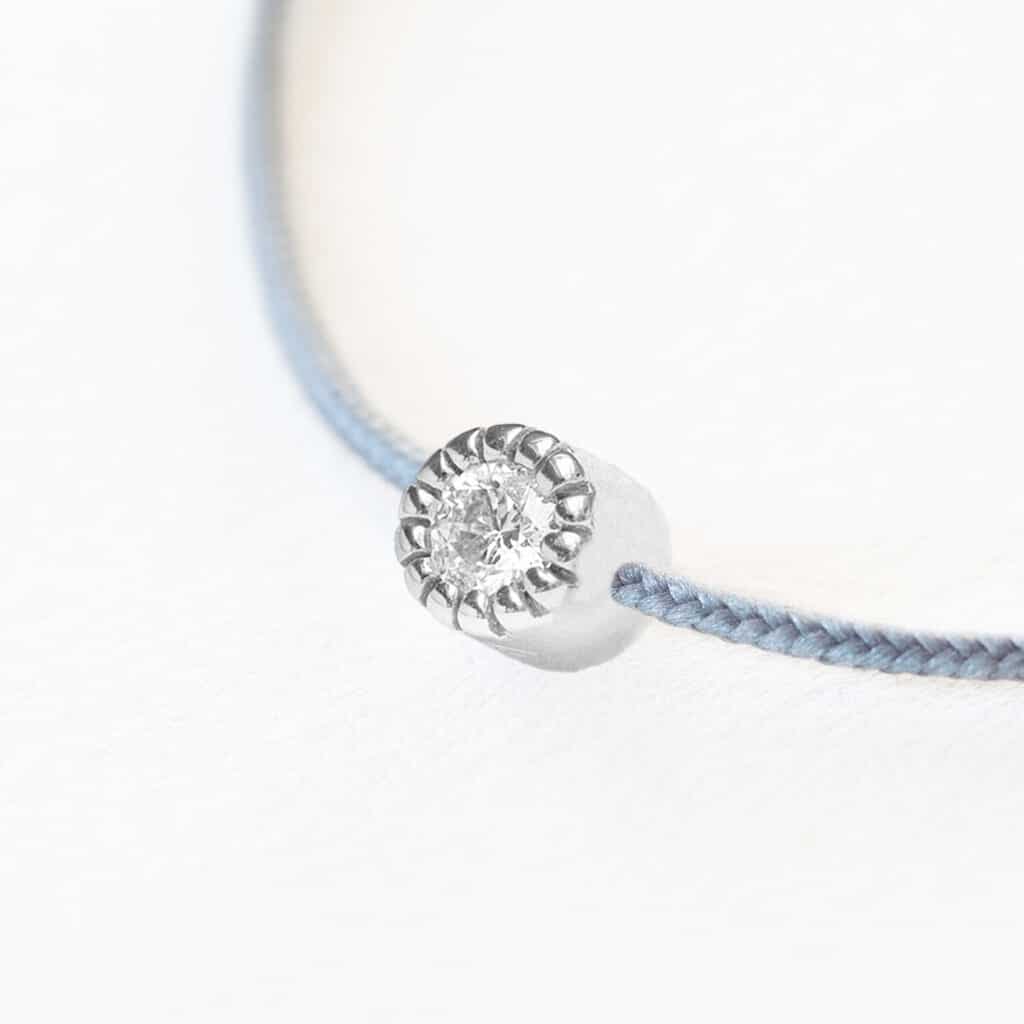 Mon Précieux Diamant - Bleu Gris - Grand modèle - Homme
