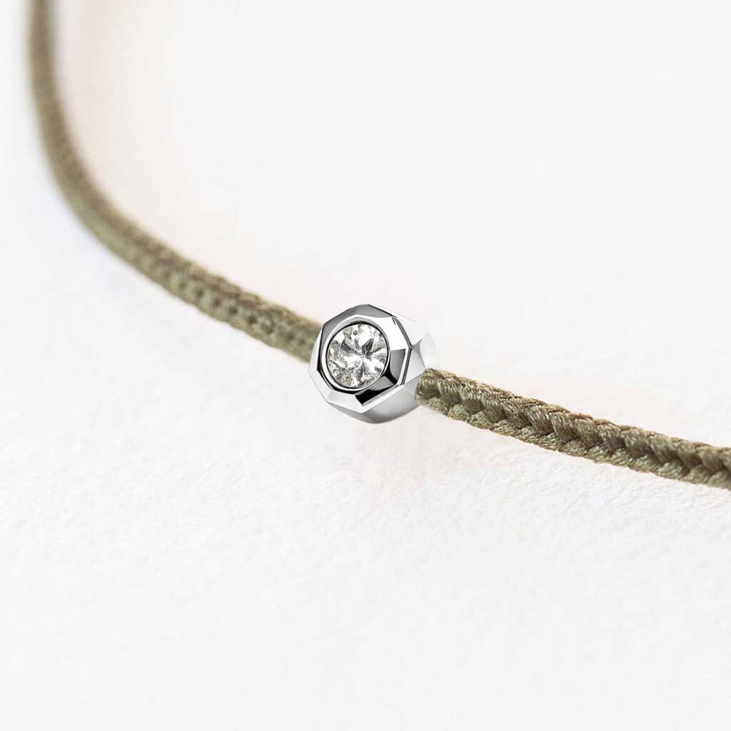 Mon Précieux Diamant – Kaki – Homme en argent