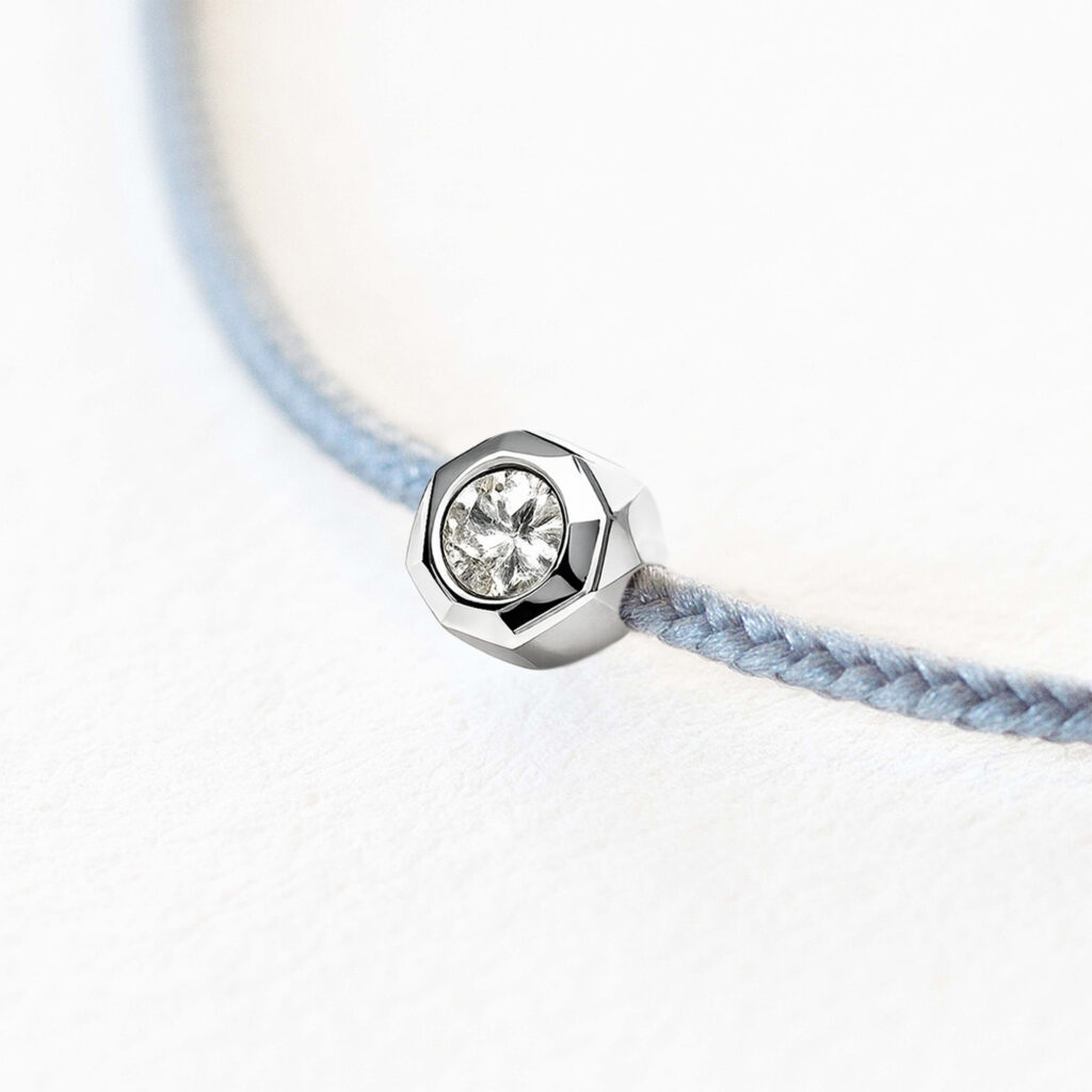 Mon Précieux Diamant - Bleu Gris - Grand modèle - Homme